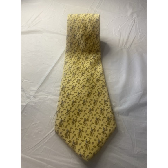 Men's Vineyard Vines Custom Collection- Polo Horse Design-100% Silk Neck Tie‎